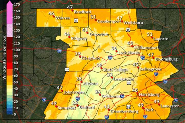 NWS Extends Flood Watch In Franklin, Among Numerous Other Counties