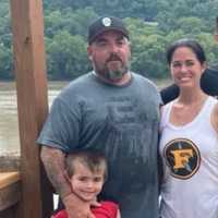 <p>Rising Sun&nbsp;Police Cpl. Daniel Stickney Jr. and his family.</p>