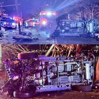 <p>The aftermath of the crash in Southwest DC.</p>