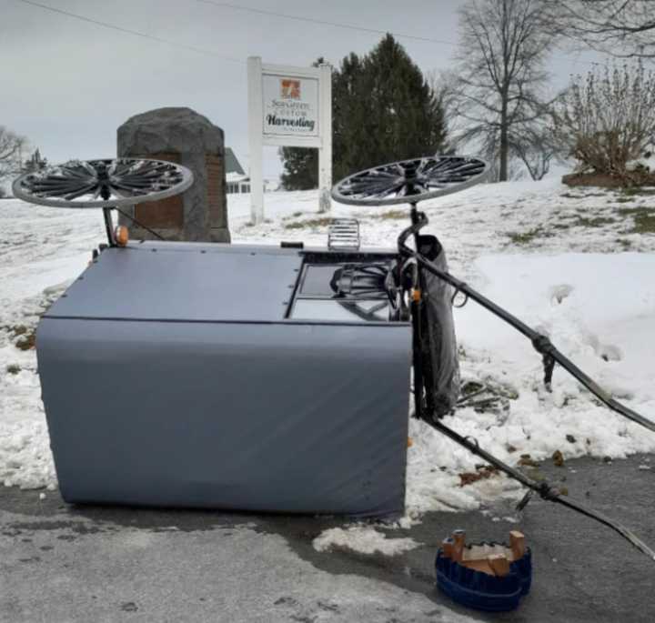 The scene of an Amish horse and buggy crash in Quarryville.&nbsp;