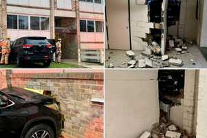 6 Evacuated After Car Slams Into Montgomery County Apartment Building (PHOTOS)