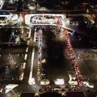 <p>A shot of the line of traffic waiting to visit the new Raising Cane's restaurant in Enfield.&nbsp;</p>