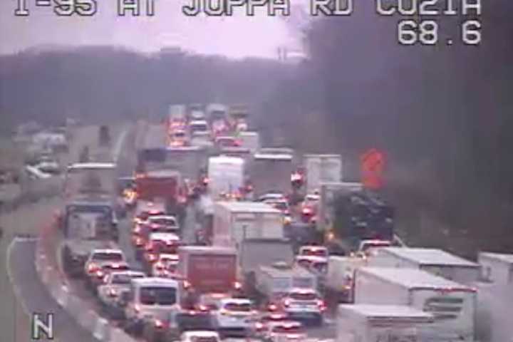 Stretch Of I-95 Approaching Harford County Shut Down For Tractor-Trailer Crash (DEVELOPING)