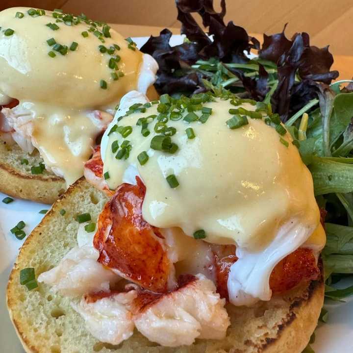 Lobster Benedict sandwich at The Plate in Milton.&nbsp;&nbsp;