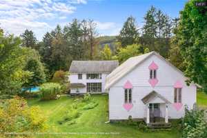 Hudson Valley Estate Listed For $1.59M Includes Converted Church, Stained Glass Windows