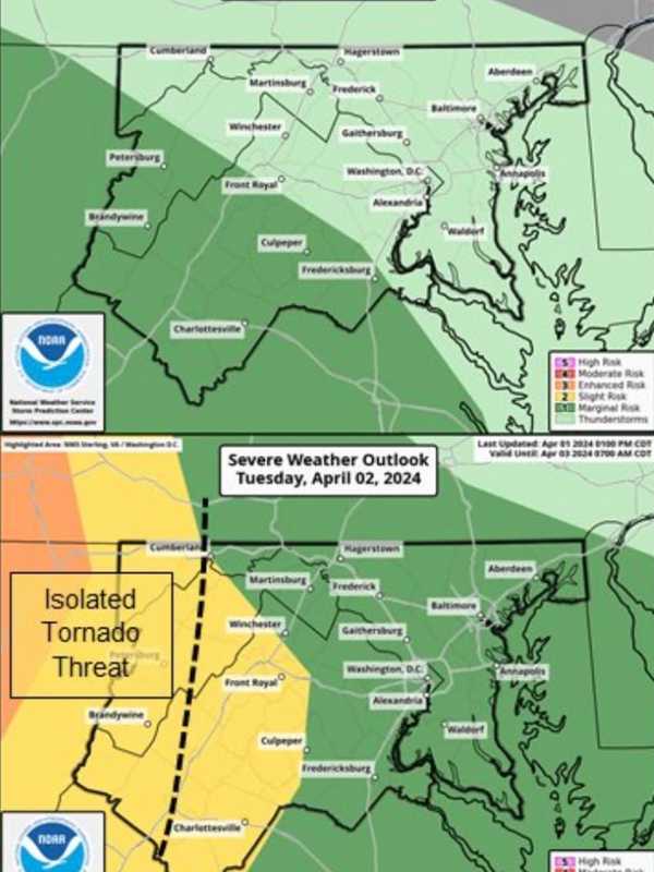 Severe Thunderstorms, Isolated Flooding Possible In Parts Of DMV Region, Forecasters Warn