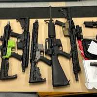 <p>Some of the guns that were seized.&nbsp;</p>