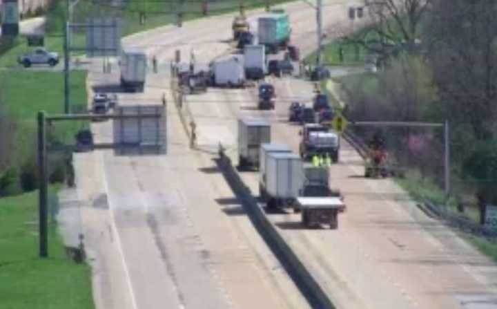 The scene of one of the two serious crashed on Route 30 in York.&nbsp;