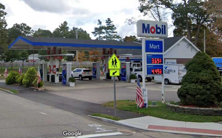 Mobil gas station at 123 Central Street in Foxborough