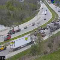 Tractor-Trailer Crash Causes Traffic Delays On I-78 In Lehigh Valley: PD