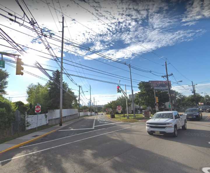 A Secaucus man allegedly exposed himself at this corner last week.