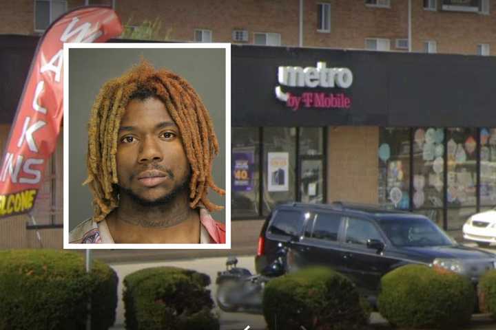 Robber Points Gun, Tapes Victim To Chair In Delco T-Mobile Store Stickup: Police