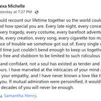 <p>Alexa Michelle&#x27;s Facebook post.</p>