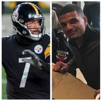 <p>Ben Roethlisberger in Dec. 2020 and Minkah Annane Fitzpatrick Jr. in Nov. 2019.</p>