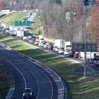 <p>Traffic in the area near the crash along US 22.</p>