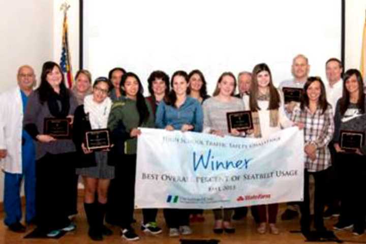 High Schools Get Seat Belt Usage Awards From Hackensack Medical Center