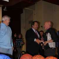 <p>Westchester County Executive George Latimer attended the return of the Section 1 semifinal basketball championships at the County Center in White Plains. He watched a Class C overtime thriller between Haldane and Tuckahoe high schools.</p>