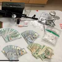 <p>The weapons, drugs and other items seized during the search.</p>