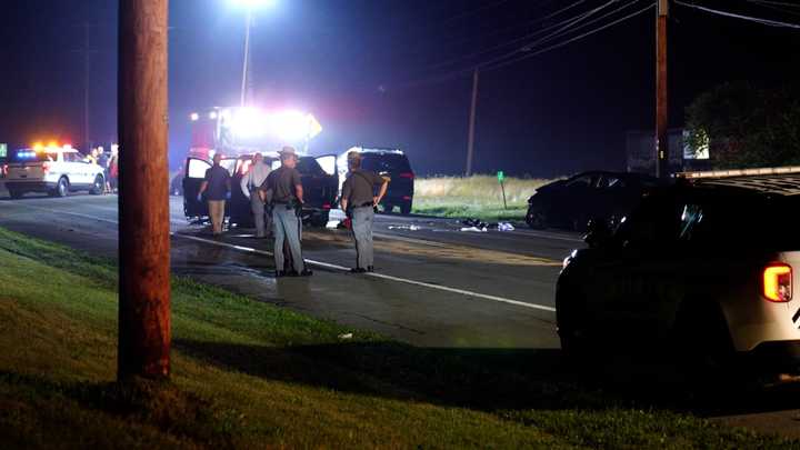 The site of the fatal crash in the town of Newburgh.