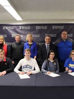 4 Student-Athletes At Danbury's Immaculate High Sign On For College Sports