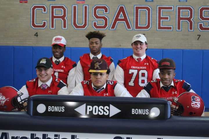 Six Stepinac Football Stars Sign To Play College Football