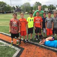 <p>Don Bosco graduates and NFLers Matt Simms and Patrick Murray were guest instructor&#x27;s at last year&#x27;s camp</p>