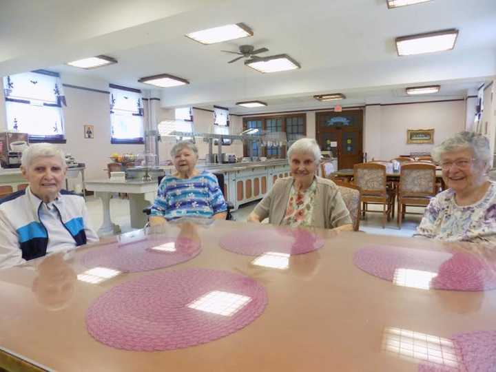 From left to right: Sister Louis Marie Baxter, Sister Mary Ellen Cameron, Sister Eileen Tierney, and Sister Victoria Sloane.