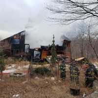 <p>A man suffered burns during a house fire in Lewisboro</p>