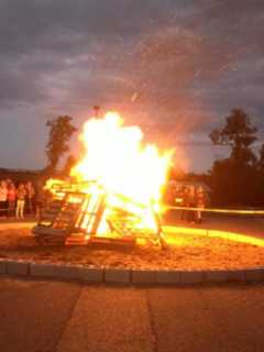 Somers High School Having Homecoming Bonfire