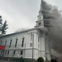 (WATCH) Church Steeple Falls In 5-Alarm Spencer Blaze