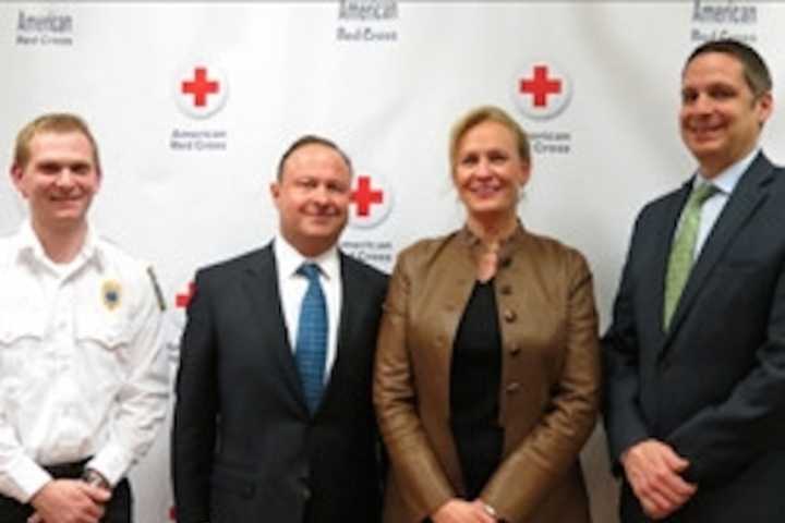 Red Cross Honors Norwalk Hospital President For Work To Place AEDs In Towns
