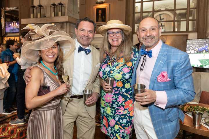 Guests attend OAK Long Bar + Kitchen&#x27;s first annual Kentucky Derby Party