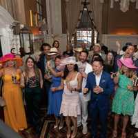 <p>Guests attend OAK Long Bar + Kitchen&#x27;s first annual Kentucky Derby Party</p>