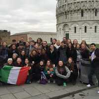 <p>The Stonehill Chapel Choir in Pisa, Italy during its seven-day pilgrimage.</p>