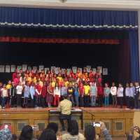 <p>Englewood on the Palisades Charter School students attended an assembly during a Hispanic Heritage event. </p>