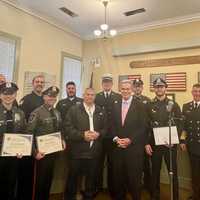 Central Mass First Responders Who Saved Officer's Life After He Suffered Heart Attack Honored