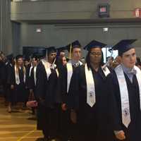 <p>Suffern High School students during the commencement ceremony for the Class of 2016.</p>