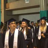 <p>Suffern High School students during the commencement ceremony for the Class of 2016.</p>