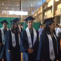 <p>Suffern High School students during the commencement ceremony for the Class of 2016.</p>