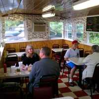 <p>The decor is plain and simple like Swanky Franks menu of hot dogs, burgers, fries and milkshakes.</p>