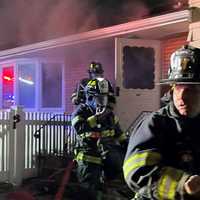 <p>The two-alarm Hasbrouck Heights fire on Jefferson Avenue went to three alarms for coverage.</p>