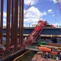 <p>A crane collapsed onto the Tappan Zee Bridge Tuesday afternoon.</p>