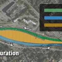 <p>The existing lane configuration on the Westchester side of the Tappan Zee Bridge.</p>