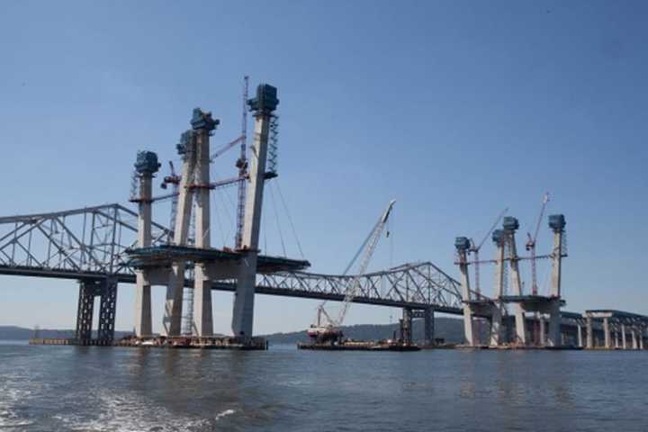 New TZ Bridge: Two Westbound Main Span Towers Done