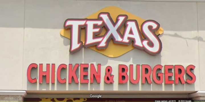 A Texas Chicken &amp; Burgers sign