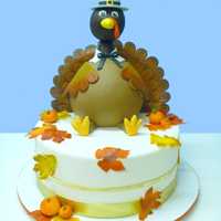 <p>Thanksgiving Holiday Cake by Lovely Cakes</p>