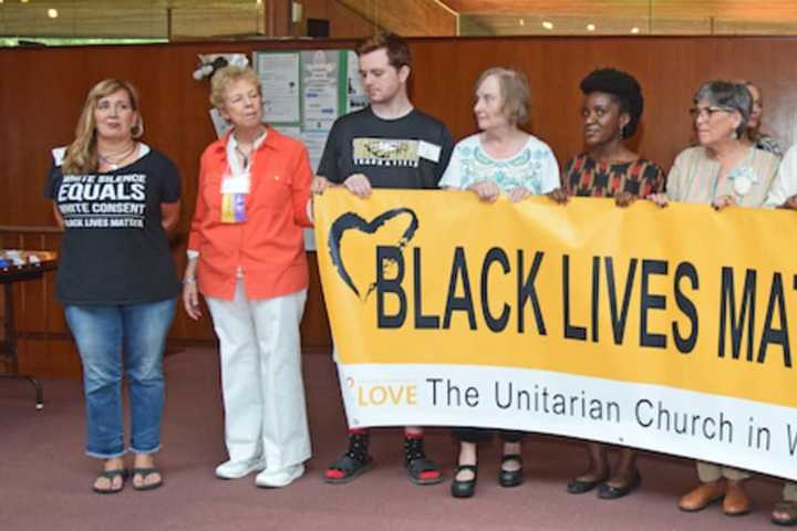 Westport Church Dedicates New Black Lives Matter Banner After Vandalism