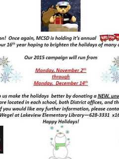 Annual Toys For Tots Campaign Taking Place In Mahopac