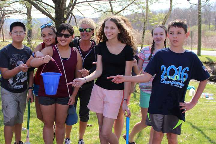 Wooster Students Release Homegrown Trout Into Miry Brook In Danbury