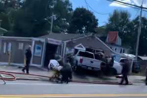 2 Vehicles Crash Through Front Of Weymouth Store At The Same Time: Report